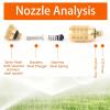 50-Pack High-Pressure Brass Misting Nozzles, 0.5 mm Orifice, 2-Section Anti-Drip Spray Heads view 2
