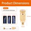 50-Pack High-Pressure Brass Misting Nozzles, 0.5 mm Orifice, 2-Section Anti-Drip Spray Heads view 3