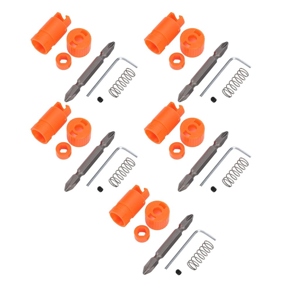 Huairdum Spring-Loaded Screw Holder Bit, 6.35 mm, Concentric Shank, 5-Piece