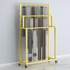 3-Tier Scarf Roll Storage Rack with 360° Swivel Casters view 1