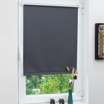 Grandekor Blackout Roller Shade, No Drilling, 45 x 130 cm (Fabric Width 45 cm)