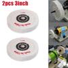 MuchLuckystar Polishing Discs, 7.6 cm, Cotton Buffing Pads with Leather Edge for Jewelry, Metal, Wood, Glass, Grinder, 2 pcs view 4