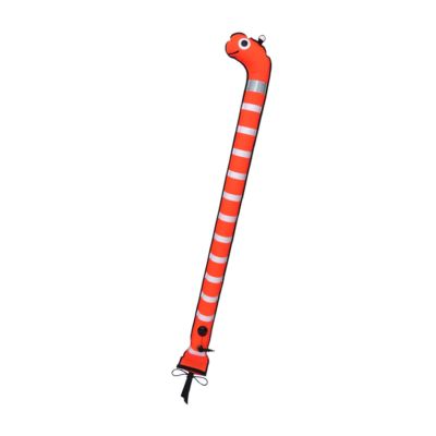 QUILSTM Compact Inflatable Closed-Circuit Surface Marker Buoy, Orange, 1.8 m x 15 cm