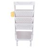 Annadue 5-Tier Rolling Book Cart with Locking Casters view 4