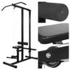All-in-One Weight Station with Lat Pulldown Tower, 40 kg Weight Plates, Adjustable Leg Curl, and Safety Bars view 2