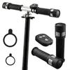 E-Scooter Turn Signal Handlebar Grip Retrofit Kit, Waterproof Left/Right LED Indicators with USB-C, Horn, Remote, and Non-Slip Grip view 1