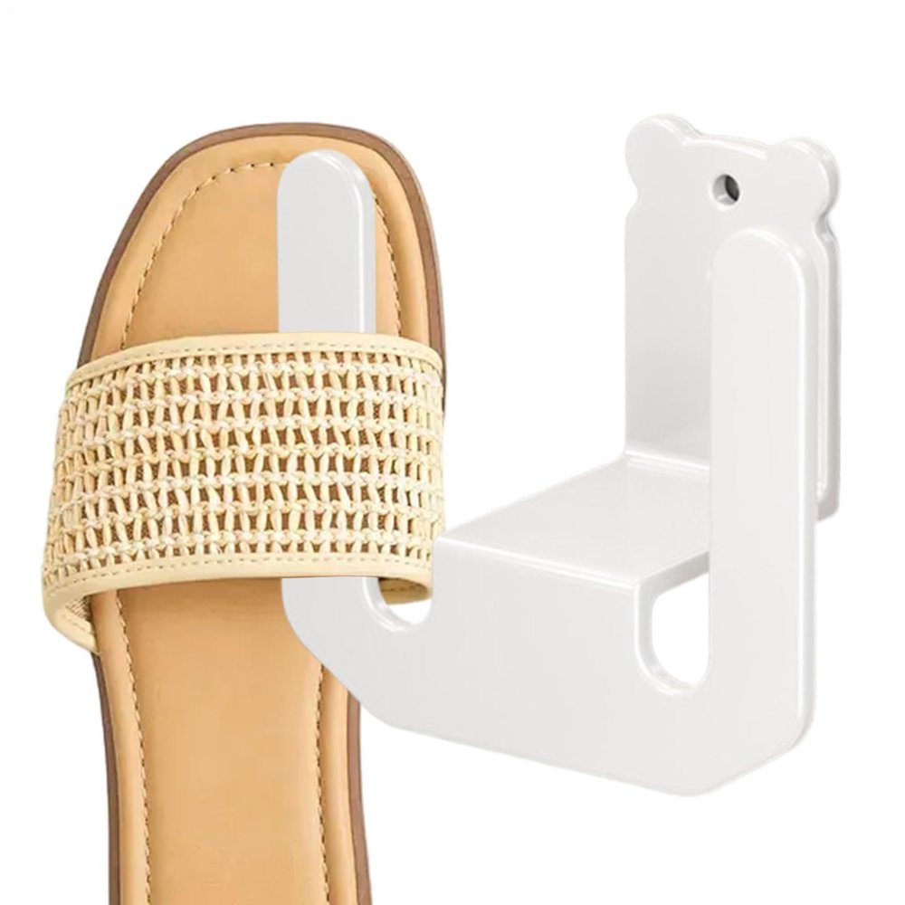 Wall-Mounted Slipper Holder Carbon Steel 8.7 X 4.5 X 7.9 Cm