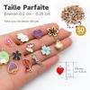 Esshogo 50 Pcs DIY Gold-Plated Enamel Charms view 3