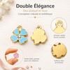 Esshogo 50 Pcs DIY Gold-Plated Enamel Charms view 4
