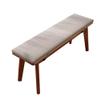 ZYJIX Wooden Dining Bench, 99.1 cm, Upholstered Seat, Farmhouse Style view 1