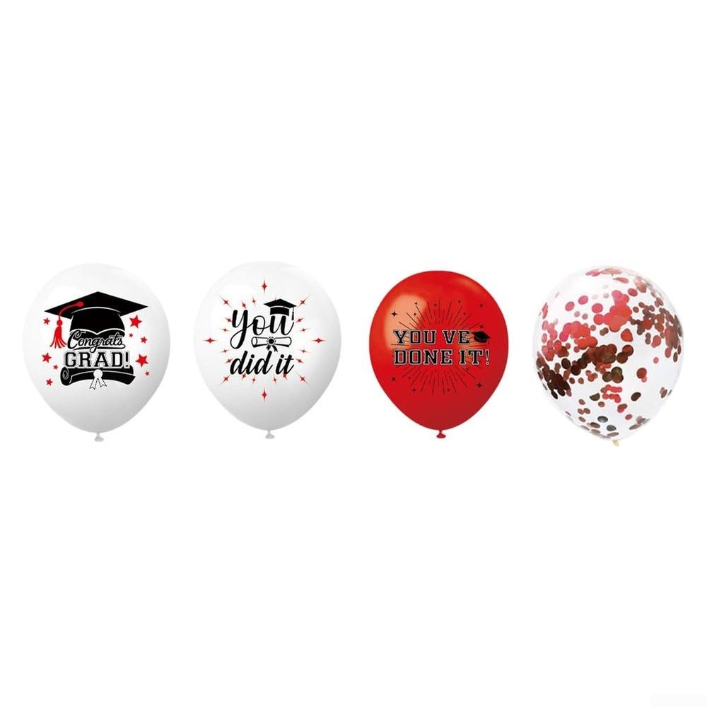 Graduation Celebration Decoration Collection in Black and Red for 2026