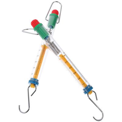 NULYLU 2-Pack 0.5 kg Plastic Hanging Tube Spring Scales, Double Scale, Random Color