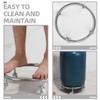 YOSADIER Mobile Stainless Steel Gas Cylinder Holder with Rubber Wheels, 120 kg Capacity view 3