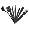 Portable Antistatic Keyboard Cleaning Brushes, 7-Piece Set, Black view 1