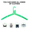 PRETYZOOM 4-Pack Foldable Aluminum Clothes Hangers, Non-Slip and Space-Saving view 3