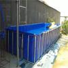 Foldable PVC Koi Pond with Steel Frame and Drain Valve, 6 x 6 x 1 m view 2