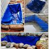 Foldable PVC Koi Pond with Steel Frame and Drain Valve, 6 x 6 x 1 m view 3
