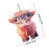 ABOOFAN Cartoon Highland Cow Ornament view 2