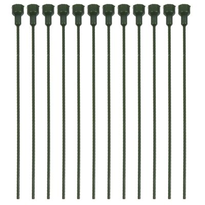 DOITOOL DIY Adjustable-Length Green Plastic Flower Stem Holders, 12 Pieces