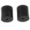 Fenical 2-Piece Black Rubber Snowboard Wall Mounts view 1