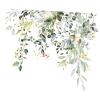PIXZCSA Floral Toilet Seat Cover Stickers view 1