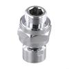 Brass Showerhead Swivel Adapter, G1/2 Ball Joint, Silver view 3