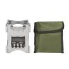 Portable Folding Stainless Steel Wood-Burning Stove view 1