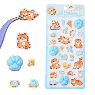 3D Cat Stickers