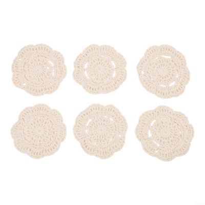 Handmade Bohemian Crochet Coasters (6PCS)