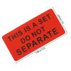Alasum Self-Adhesive Shipping Stickers, Bright Red, Strong Adhesion, Coated Paper, 1 Roll, Do Not Bend view 2