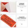Alasum Self-Adhesive Shipping Stickers, Bright Red, Strong Adhesion, Coated Paper, 1 Roll, Do Not Bend view 3