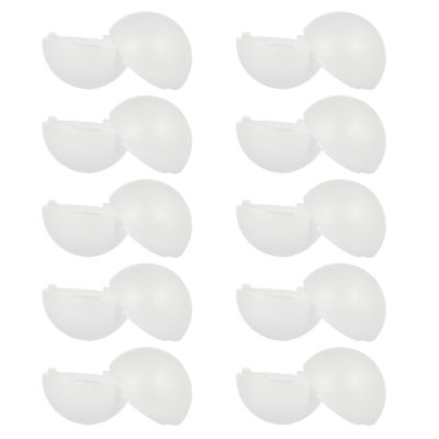 White Foam Balls, 10-Pack, for DIY Craft Projects