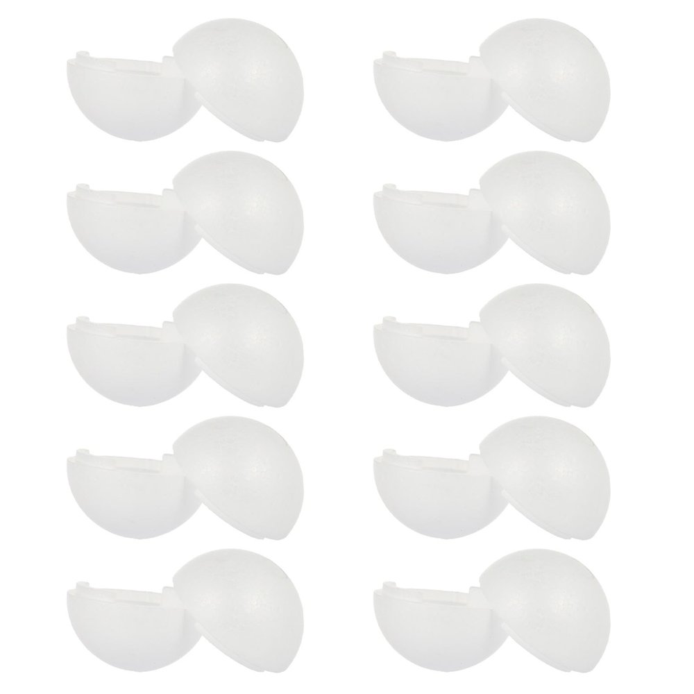 White Foam Balls, 10-Pack, for DIY Craft Projects