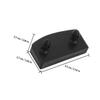 FRCOLOR 12 Black Plastic End Caps for Wooden Bed Slats view 2