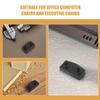 FRCOLOR 12 Black Plastic End Caps for Wooden Bed Slats view 3