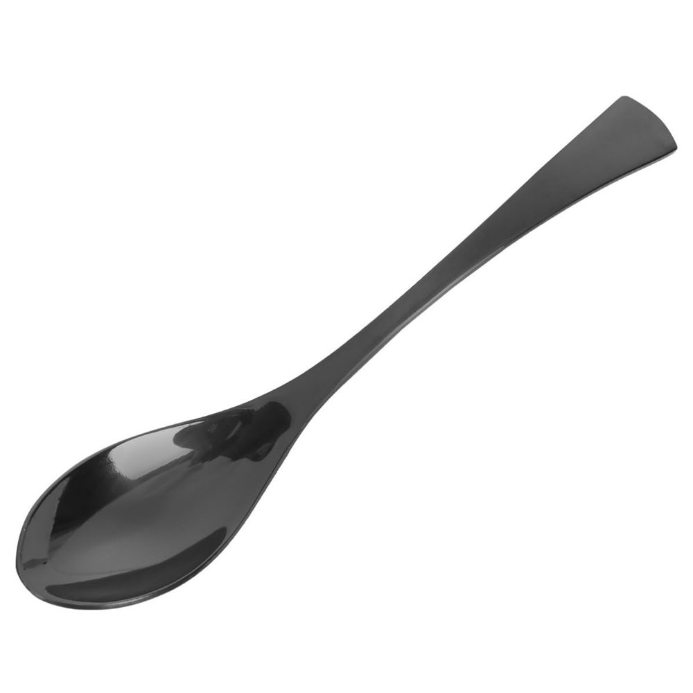 Black Stainless Steel Tablespoon, Simple Hotel Tableware