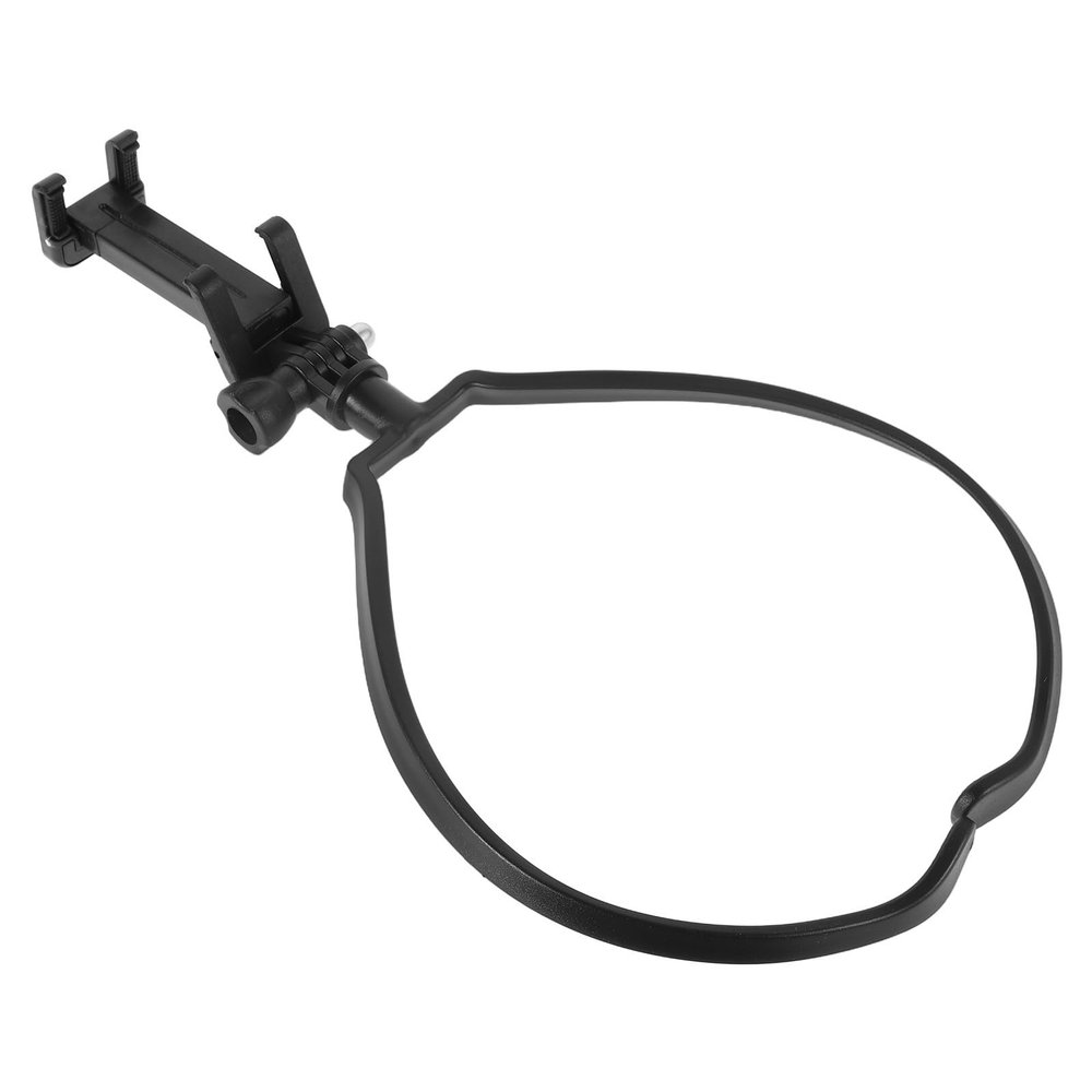 SILENRADAWN Flexible ABS Phone and Camera Holder, Hands-Free Neck-Worn Stand, Black