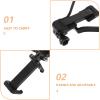 SILENRADAWN Flexible ABS Phone and Camera Holder, Hands-Free Neck-Worn Stand, Black view 3