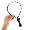 SILENRADAWN Flexible ABS Phone and Camera Holder, Hands-Free Neck-Worn Stand, Black view 4