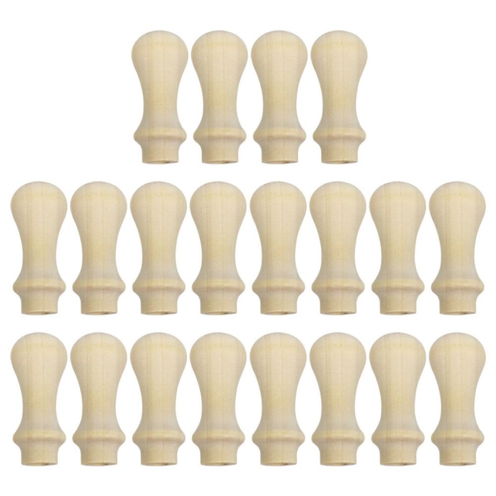 Artibetter 20-Piece Beige Wax Seal Stamp Handles