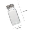LIFKICH Spice Bottles, 10-Piece Set, Glass and Stainless Steel Salt and Pepper Shakers, Compact Size for the Kitchen view 2