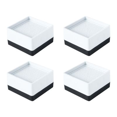 4-Piece Square Furniture Riser Feet