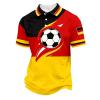 Germany Car Flag, Men's 2026 Retro Football Jersey T-Shirt, Short Sleeve, M, Watermelon Red view 1