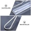 ifundom 2-Piece Durable Acrylic Brayer Rollers with Stainless Steel Handles for Printing and Wallpaper view 2