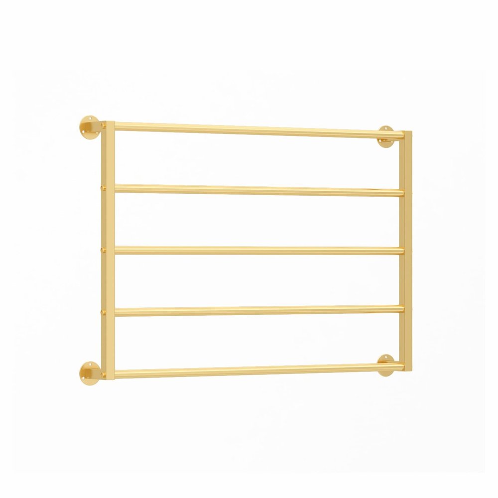 5-Tier Metal Rack for Gift Wrap, Wall-Mounted, Gold