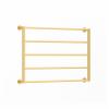 5-Tier Metal Rack for Gift Wrap, Wall-Mounted, Gold view 1