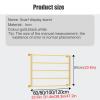 5-Tier Metal Rack for Gift Wrap, Wall-Mounted, Gold view 4