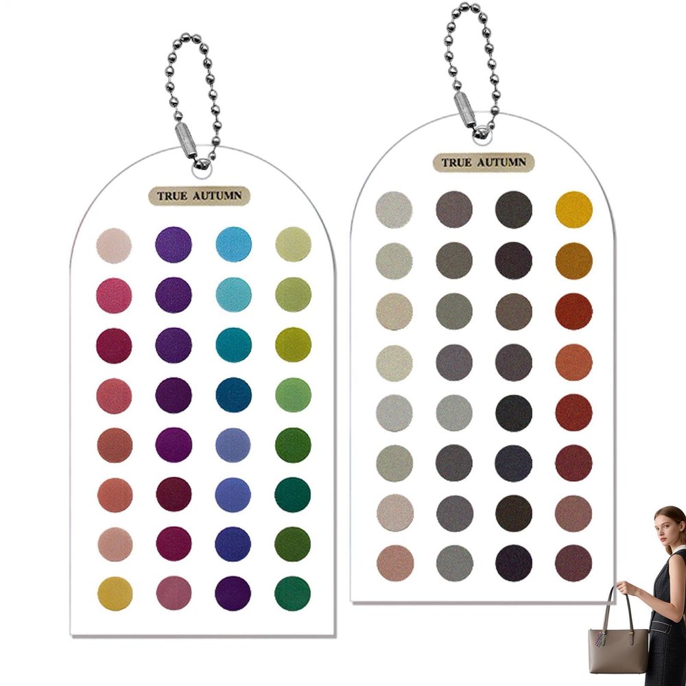 Color Palette Cards - 12 Seasonal Color Analysis Templates