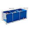 JINGSHIQIAOPL Foldable PVC Fish Pond with Galvanized Steel Frame, Drain Valve Included, 300 x 200 x 50 cm view 2
