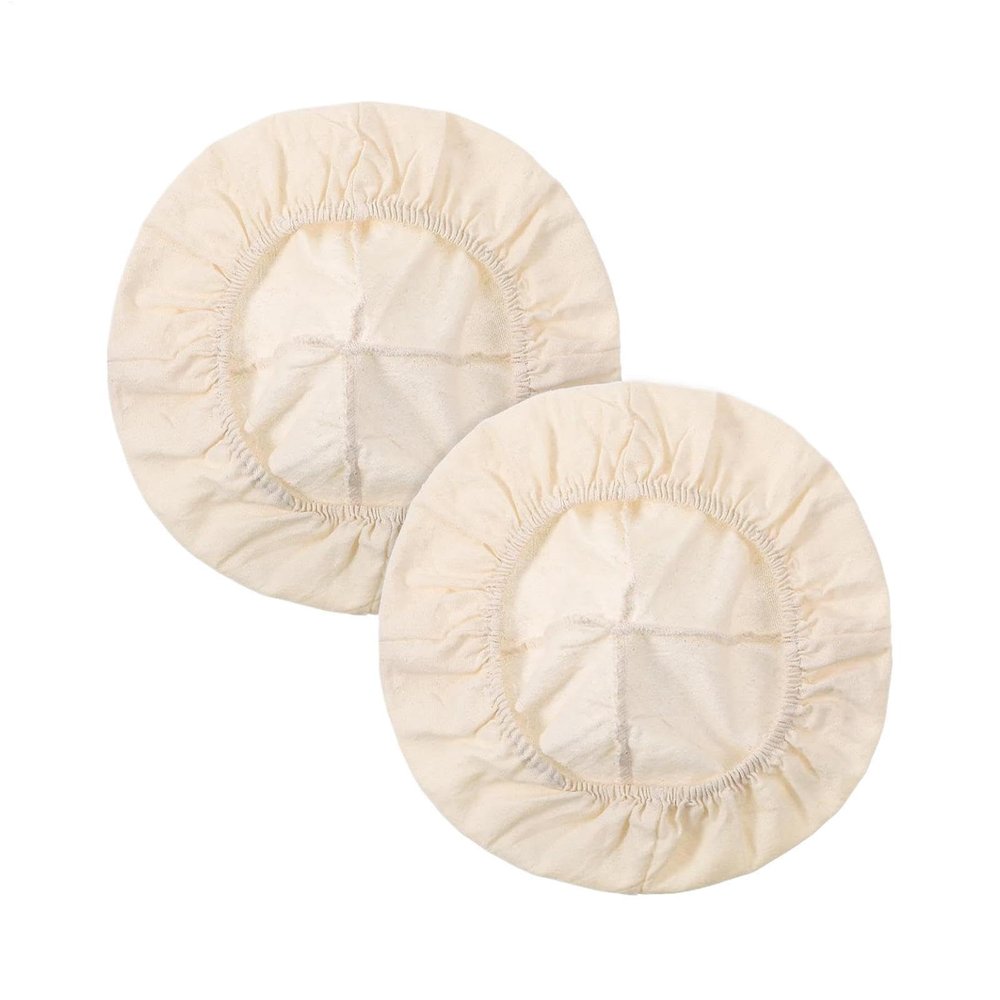 Proofing Cover | 2-Piece Basket Cover, Reusable Elastic Cotton